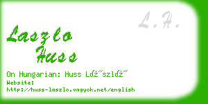 laszlo huss business card